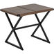 Elon 18 inch Vintage Cognac Leather Stool